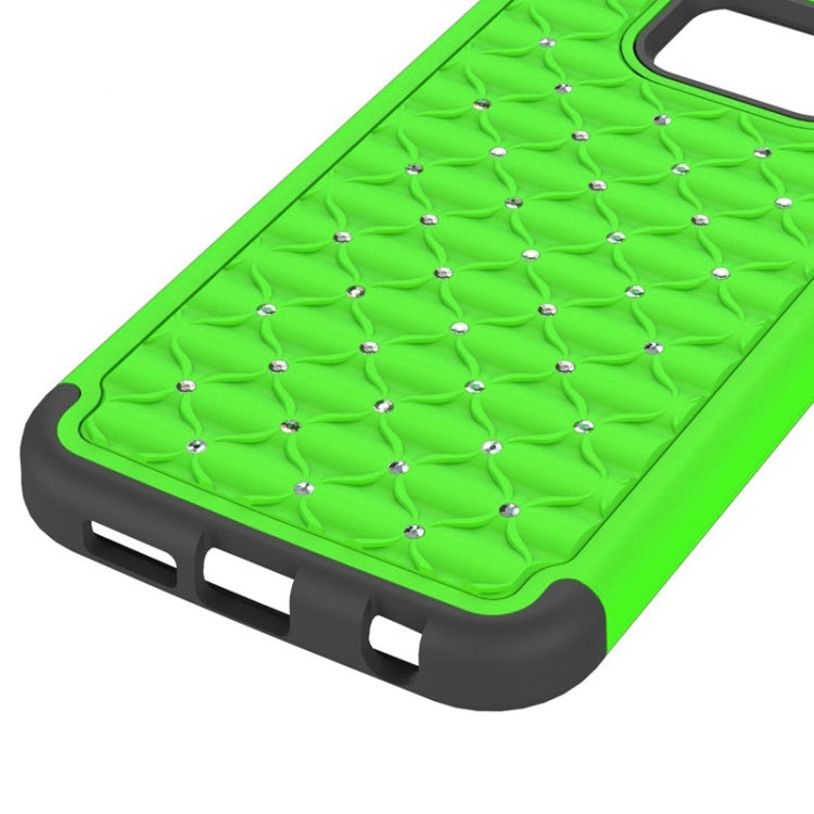 For Galaxy S6 Diamond Encrusted Plastic + TPU Combination Case