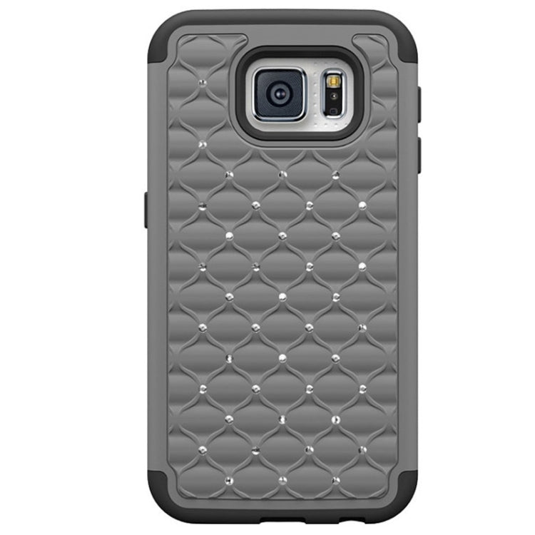 For Galaxy S6 Diamond Encrusted Plastic + TPU Combination Case