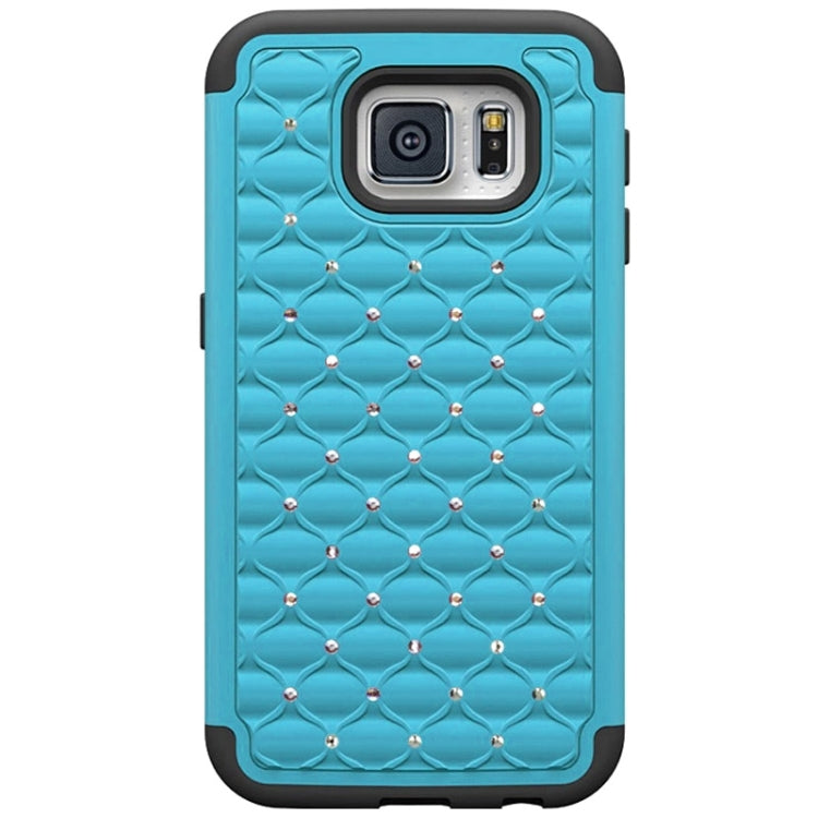 For Galaxy S6 Diamond Encrusted Plastic + TPU Combination Case