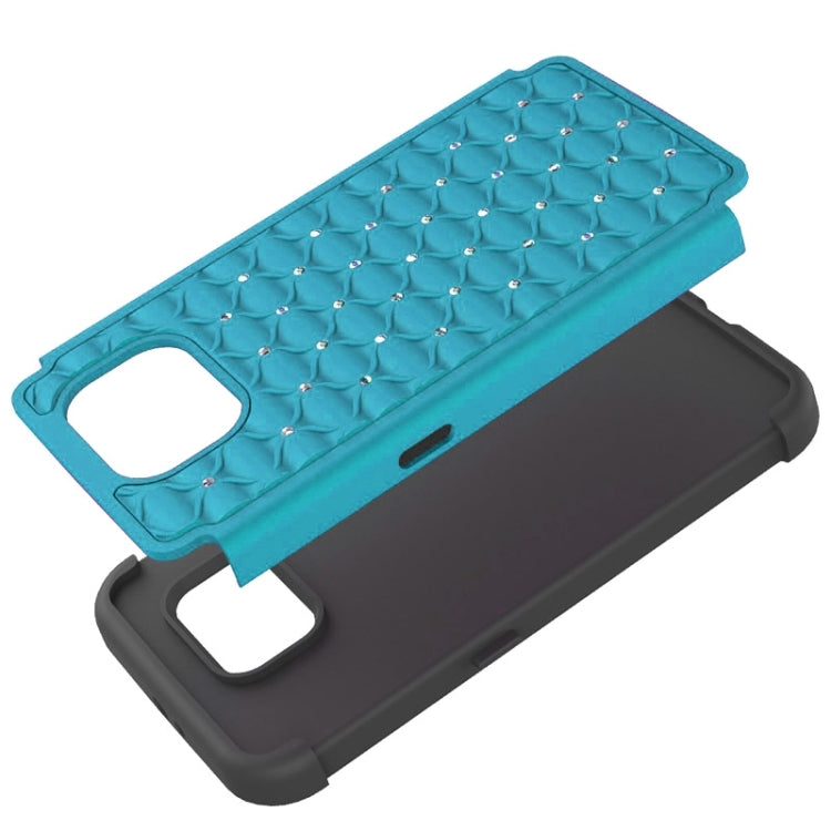 For Galaxy S6 Diamond Encrusted Plastic + TPU Combination Case