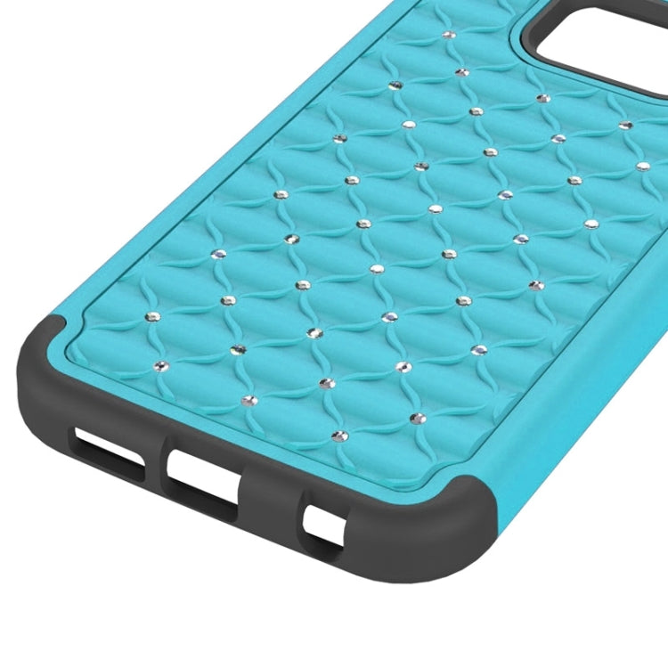 For Galaxy S6 Diamond Encrusted Plastic + TPU Combination Case