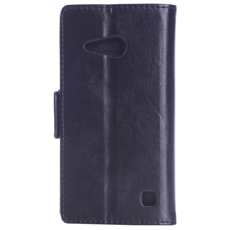 Oil Skin Texture Horizontal Flip Leather Case with Card Slots & Wallet & Holder for Nokia Lumia 735