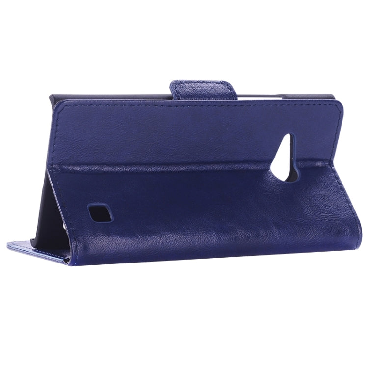 Oil Skin Texture Horizontal Flip Leather Case with Card Slots & Wallet & Holder for Nokia Lumia 735