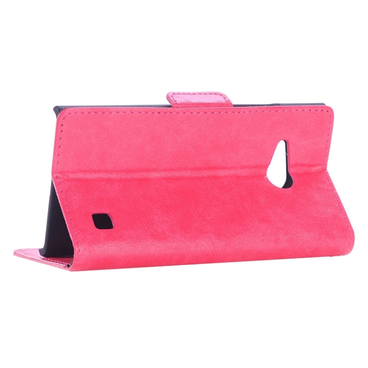 Oil Skin Texture Horizontal Flip Leather Case with Card Slots & Wallet & Holder for Nokia Lumia 735