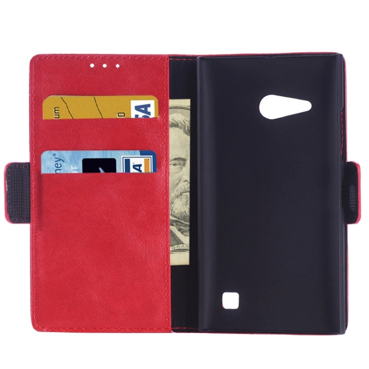 Oil Skin Texture Horizontal Flip Leather Case with Card Slots & Wallet & Holder for Nokia Lumia 735