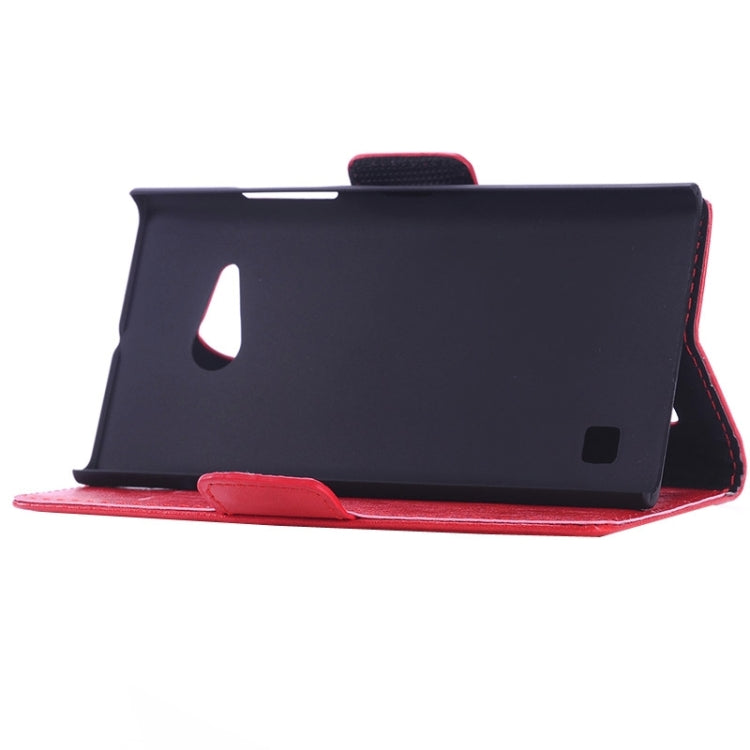 Oil Skin Texture Horizontal Flip Leather Case with Card Slots & Wallet & Holder for Nokia Lumia 735