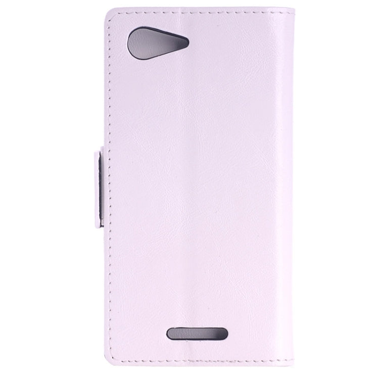Oil Skin Texture Horizontal Flip Leather Case with Card Slots & Wallet & Holder for Sony Xperia E3