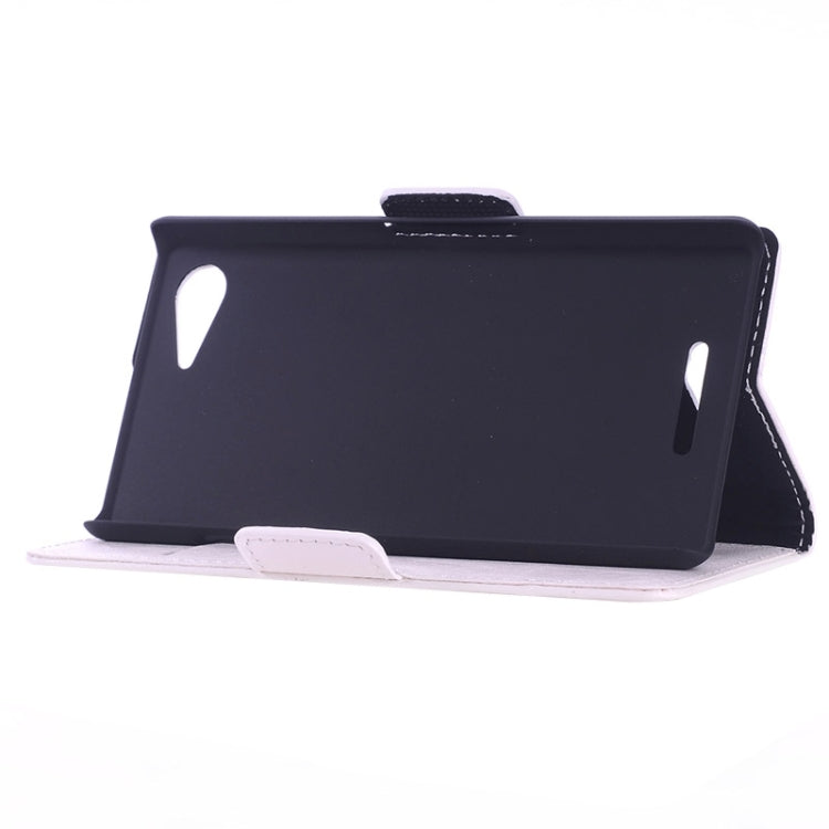 Oil Skin Texture Horizontal Flip Leather Case with Card Slots & Wallet & Holder for Sony Xperia E3