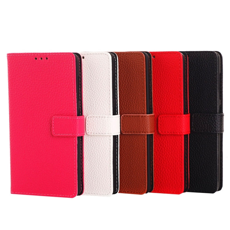 Litchi Texture Horizontal Flip Magnetic Buckle Leather Case with Card Slots & Wallet & Holder for Microsoft Lumia 535