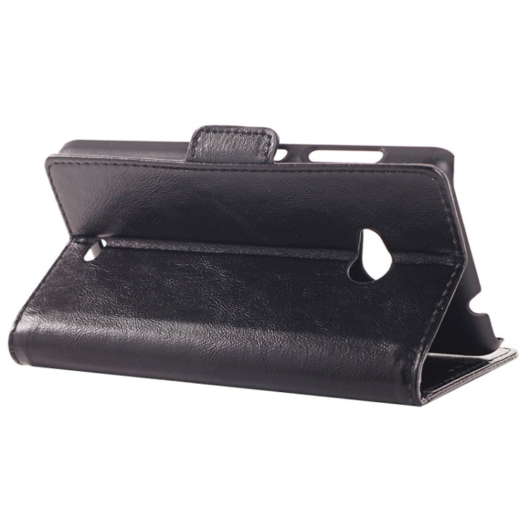 Oil Skin Texture Horizontal Flip Leather Case with Card Slots & Wallet & Holder for Microsoft Lumia 535