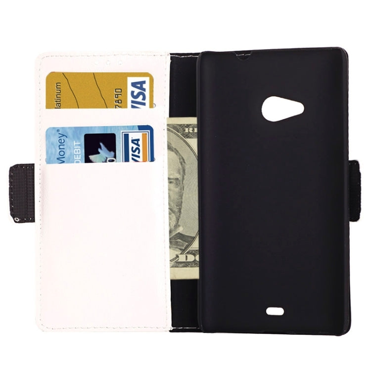 Oil Skin Texture Horizontal Flip Leather Case with Card Slots & Wallet & Holder for Microsoft Lumia 535