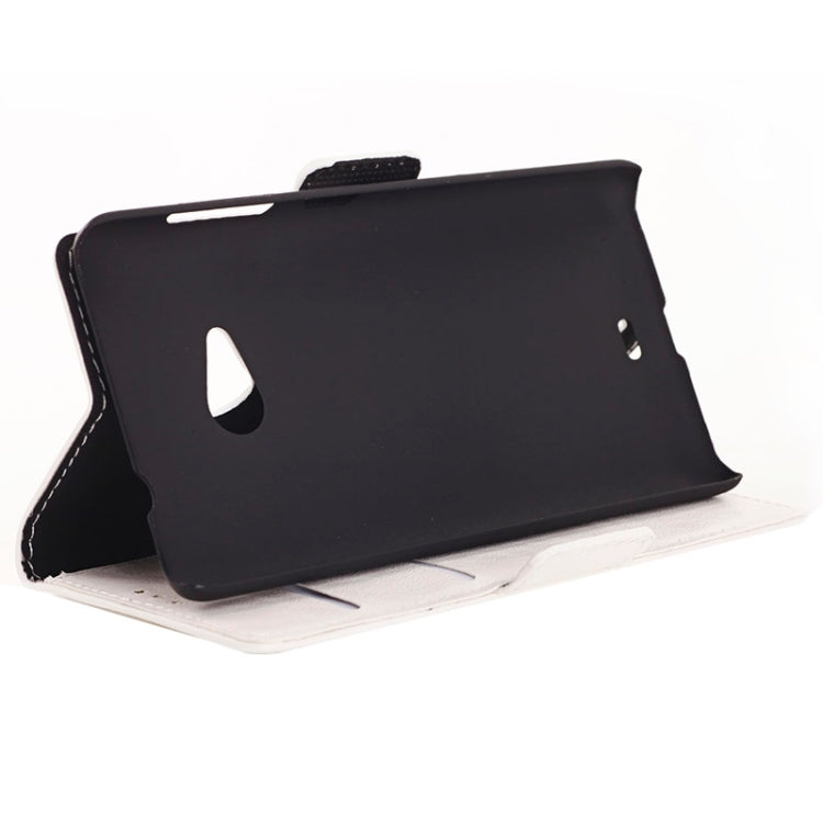 Oil Skin Texture Horizontal Flip Leather Case with Card Slots & Wallet & Holder for Microsoft Lumia 535