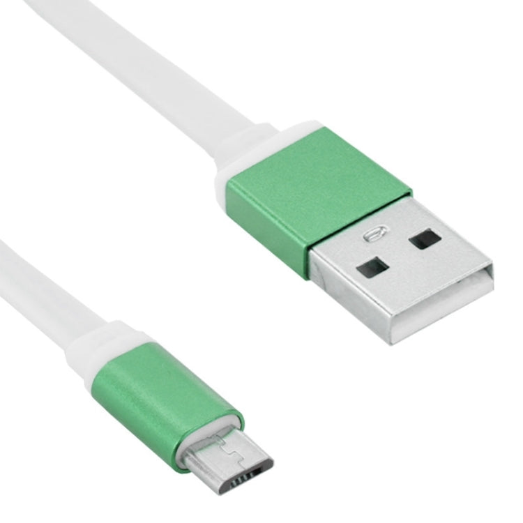 Micro USB 5 Pin to USB Port Noodle Style Lithium Alloy Shell Data / Charging Cable, Length: 1m