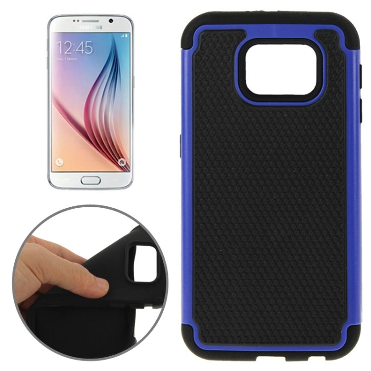 For Galaxy S6 Football Texture PC + TPU Contrast Color Combination Case