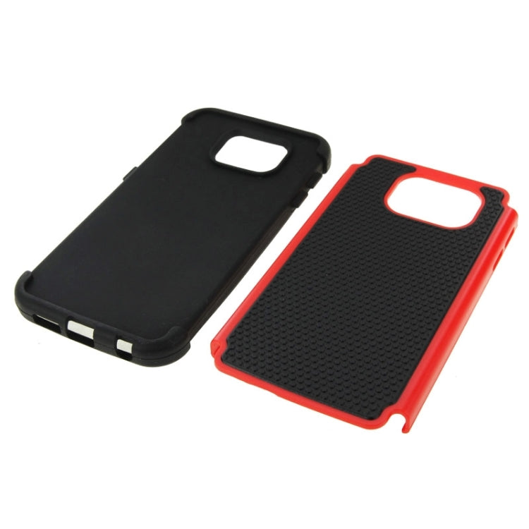 For Galaxy S6 Football Texture PC + TPU Contrast Color Combination Case