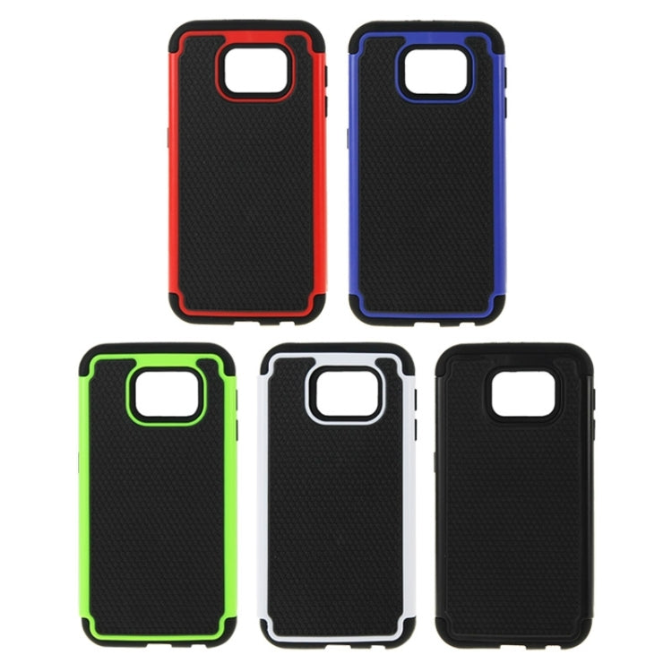 For Galaxy S6 Football Texture PC + TPU Contrast Color Combination Case