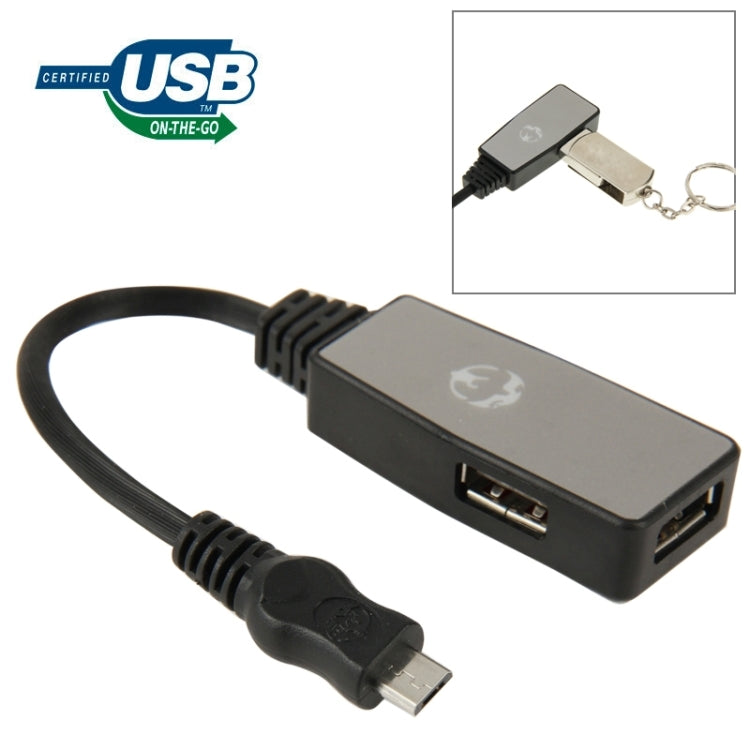 Micro USB Male to 3 USB Females OTG Cable Adapter for Galaxy S6 / SIV / SIII, Tab / Tab 2 / Tab 3 / Tab 4, Note / Note 2 / Note 4 / Note 10.1, HTC, Nokia, Sony, Length: 15cm