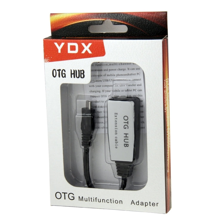 Micro USB Male to 3 USB Females OTG Cable Adapter for Galaxy S6 / SIV / SIII, Tab / Tab 2 / Tab 3 / Tab 4, Note / Note 2 / Note 4 / Note 10.1, HTC, Nokia, Sony, Length: 15cm