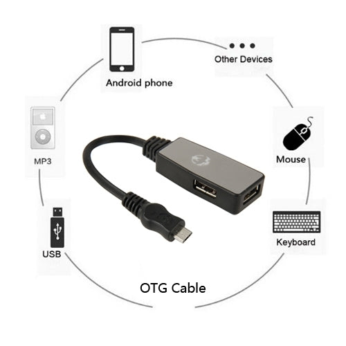 Micro USB Male to 3 USB Females OTG Cable Adapter for Galaxy S6 / SIV / SIII, Tab / Tab 2 / Tab 3 / Tab 4, Note / Note 2 / Note 4 / Note 10.1, HTC, Nokia, Sony, Length: 15cm