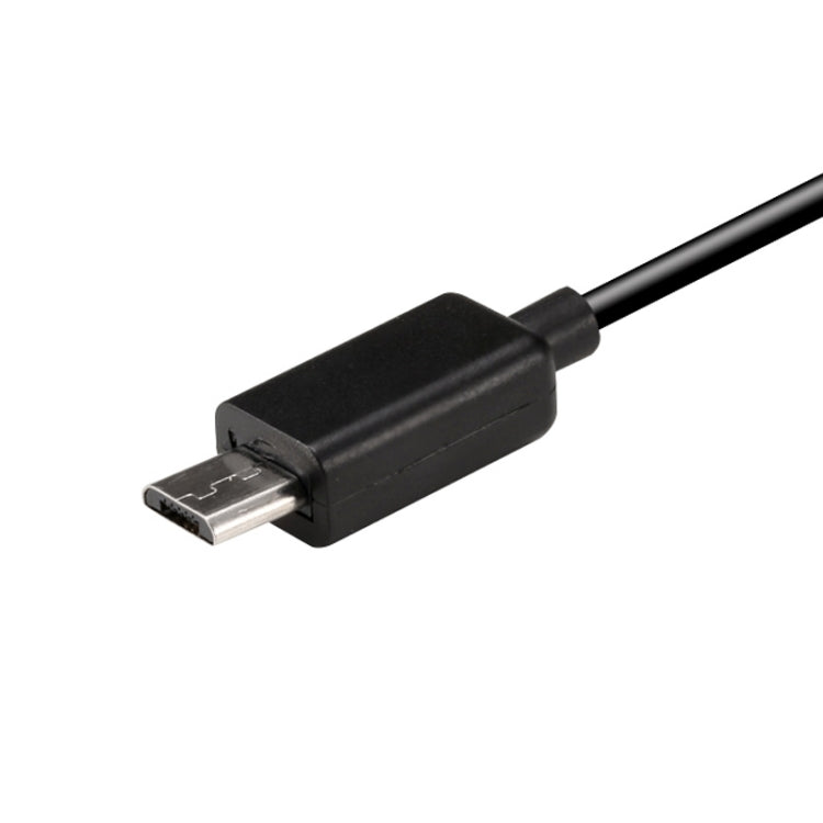 2 Ports Micro USB Charge HUB Cable, Length: 20cm(Black)