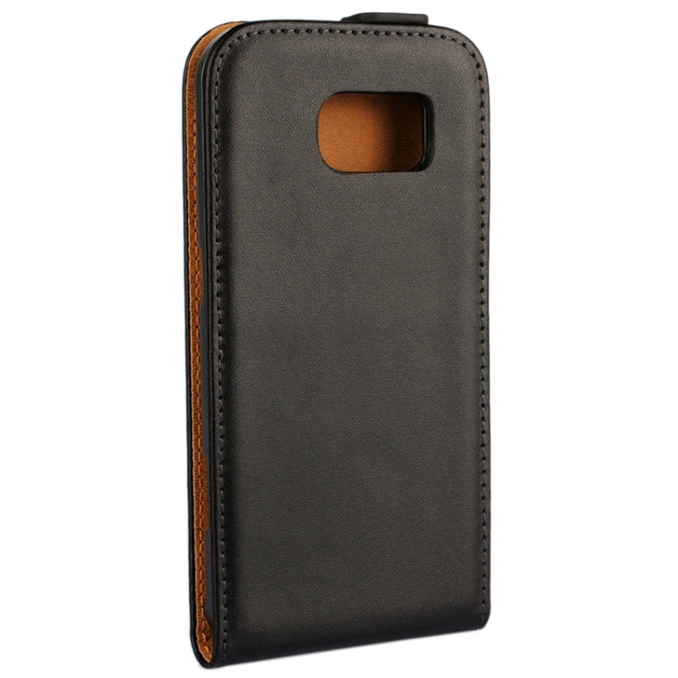 For Galaxy S6 Vertical Flip Genuine Split Leather Case