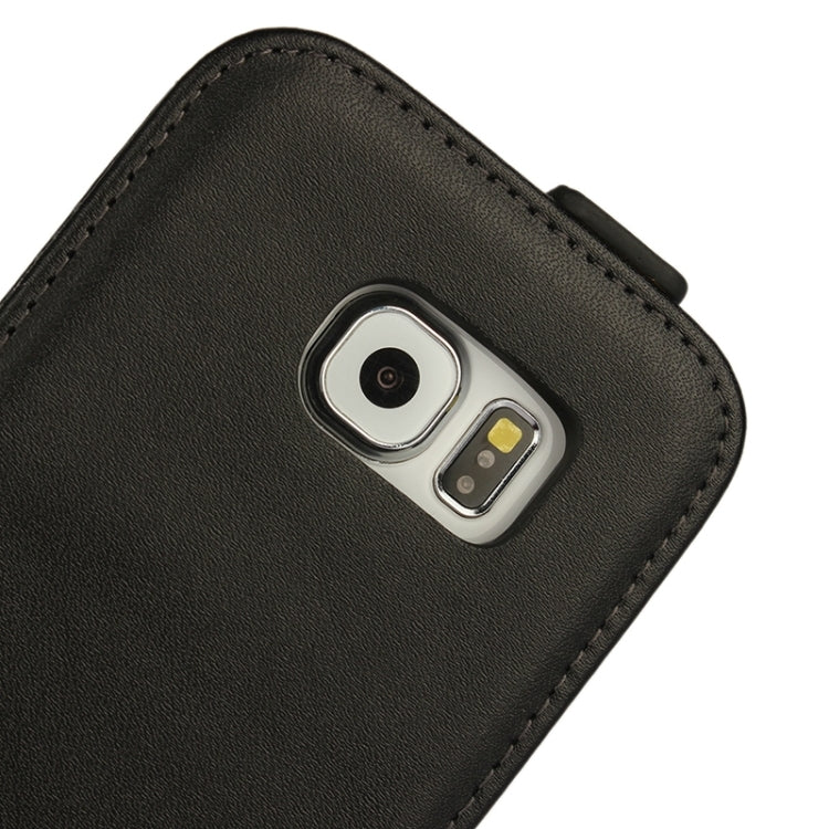 For Galaxy S6 Vertical Flip Genuine Split Leather Case