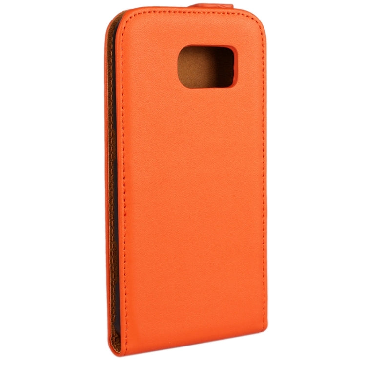 For Galaxy S6 Vertical Flip Genuine Split Leather Case