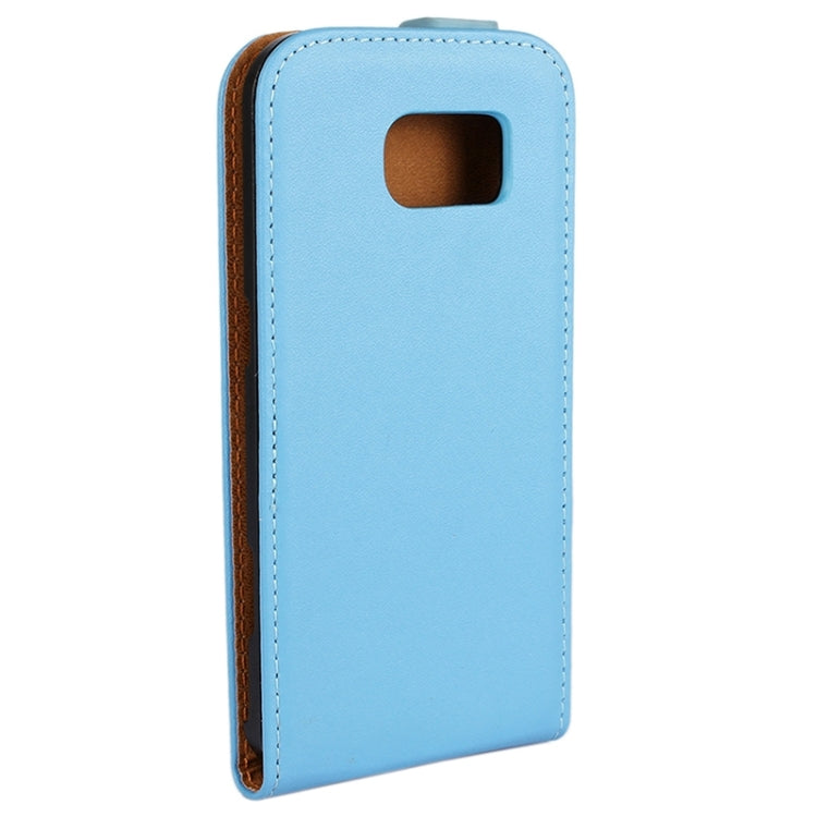 For Galaxy S6 Vertical Flip Genuine Split Leather Case