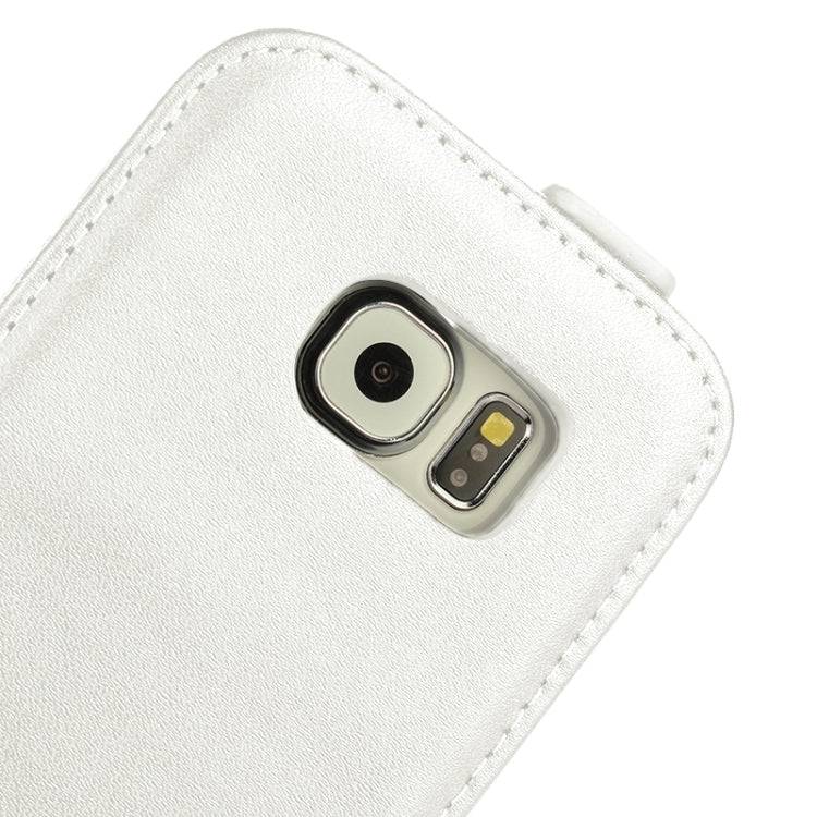 For Galaxy S6 Vertical Flip Genuine Split Leather Case
