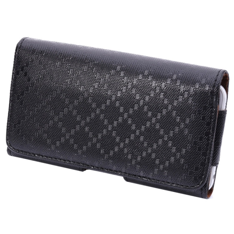 Plaid Texture Universal Horizontal Style Leather Case with Belt Hole for Galaxy Mega i9208 / i9200 / Mega 2 / i9205