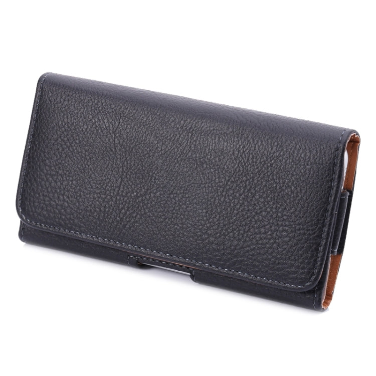 Litchi Texture Universal Horizontal Style Leather Case with Belt Hole for Galaxy Mega i9208 / i9200 / Mega 2 / i9205(Black)