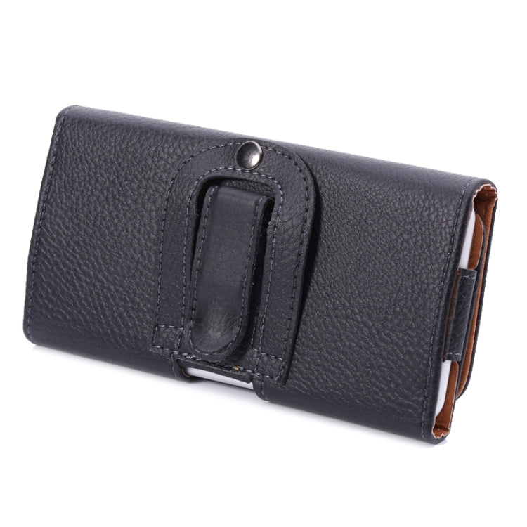 Litchi Texture Universal Horizontal Style Leather Case with Belt Hole for Galaxy Mega i9208 / i9200 / Mega 2 / i9205(Black)