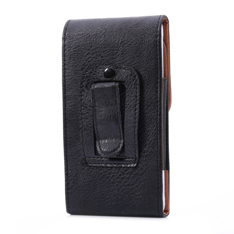 Litchi Texture Universal Vertical Style Leather Case with Safe Hole for Galaxy Mega 2 / Note 4 / Note 3(Black)