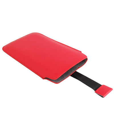 Pure Color Leather Case Pocket Pouch Sleeve Bag with Pull Tab for Galaxy S IV / Note II / N7100