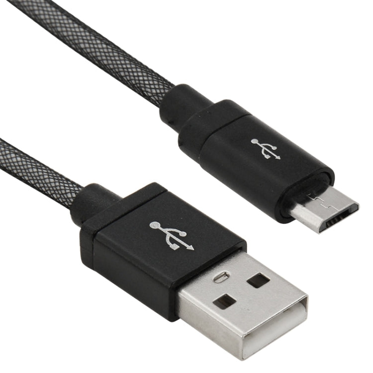 1m Net Style High Quality Metal Head Micro USB to USB Data / Charging Cable