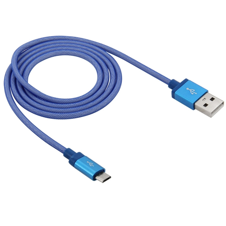 1m Net Style High Quality Metal Head Micro USB to USB Data / Charging Cable