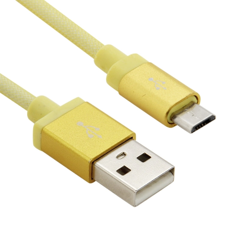 1m Net Style High Quality Metal Head Micro USB to USB Data / Charging Cable