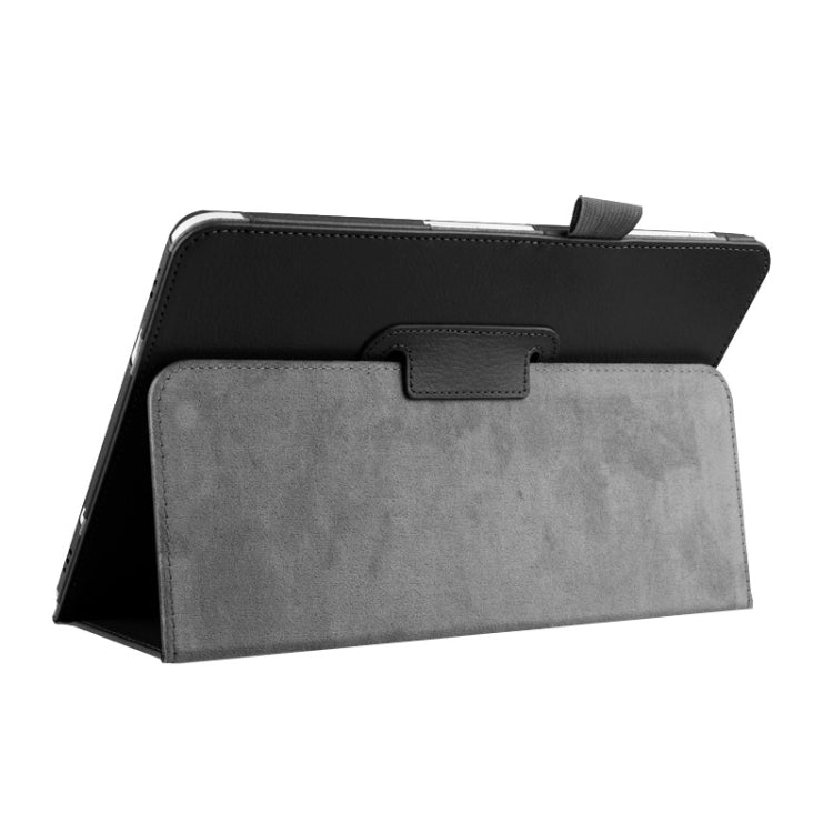Litchi Texture Horizontal Flip Solid Color Smart Leather Case with Two-folding Holder & Sleep / Wake-up Function for Galaxy Tab S2 9.7 / T815
