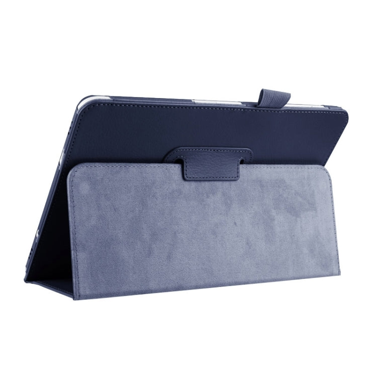 Litchi Texture Horizontal Flip Solid Color Smart Leather Case with Two-folding Holder & Sleep / Wake-up Function for Galaxy Tab S2 9.7 / T815