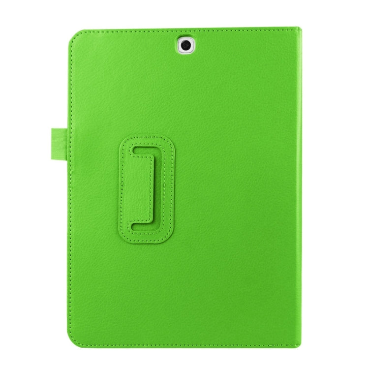 Litchi Texture Horizontal Flip Solid Color Smart Leather Case with Two-folding Holder & Sleep / Wake-up Function for Galaxy Tab S2 9.7 / T815