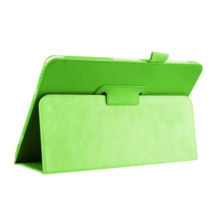 Litchi Texture Horizontal Flip Solid Color Smart Leather Case with Two-folding Holder & Sleep / Wake-up Function for Galaxy Tab S2 9.7 / T815