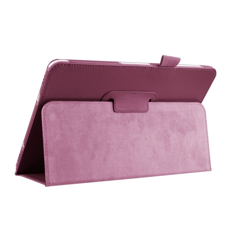 Litchi Texture Horizontal Flip Solid Color Smart Leather Case with Two-folding Holder & Sleep / Wake-up Function for Galaxy Tab S2 9.7 / T815