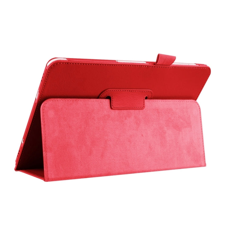 Litchi Texture Horizontal Flip Solid Color Smart Leather Case with Two-folding Holder & Sleep / Wake-up Function for Galaxy Tab S2 9.7 / T815