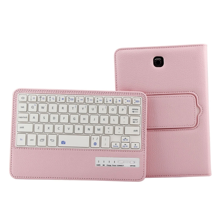 For Galaxy Tab S2 8.0 T710 / T715 2 in 1 Detachable Bluetooth Keyboard Litchi Texture Leather Tablet Case with Holder