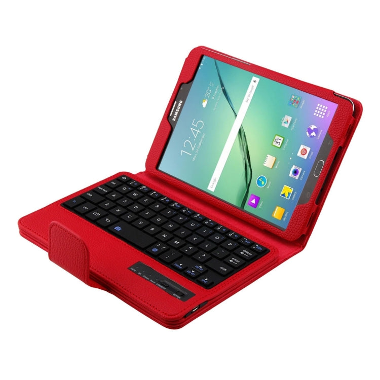 For Galaxy Tab S2 8.0 T710 / T715 2 in 1 Detachable Bluetooth Keyboard Litchi Texture Leather Tablet Case with Holder