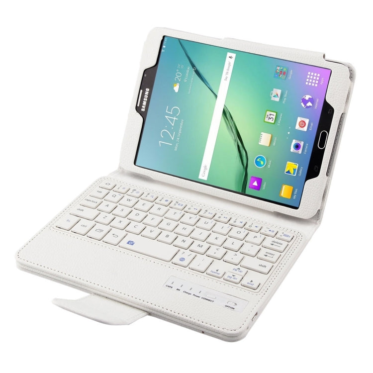 For Galaxy Tab S2 8.0 T710 / T715 2 in 1 Detachable Bluetooth Keyboard Litchi Texture Leather Tablet Case with Holder