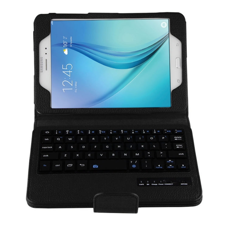 For Galaxy Tab A 8.0 / T350 2 in 1 Detachable Bluetooth Keyboard Litchi Texture Leather Tablet Case with Holder