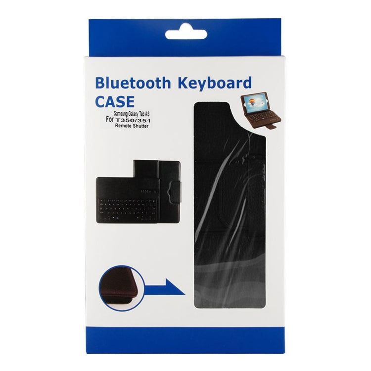 For Galaxy Tab A 8.0 / T350 2 in 1 Detachable Bluetooth Keyboard Litchi Texture Leather Tablet Case with Holder