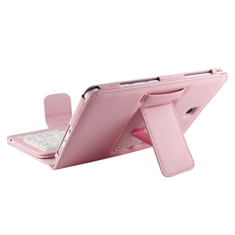For Galaxy Tab A 8.0 / T350 2 in 1 Detachable Bluetooth Keyboard Litchi Texture Leather Tablet Case with Holder