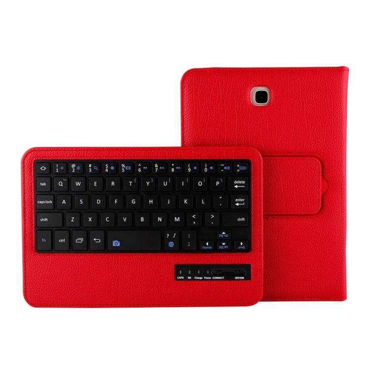 For Galaxy Tab A 8.0 / T350 2 in 1 Detachable Bluetooth Keyboard Litchi Texture Leather Tablet Case with Holder